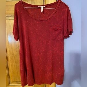PacSun Kirra Red Acid wash Tee​